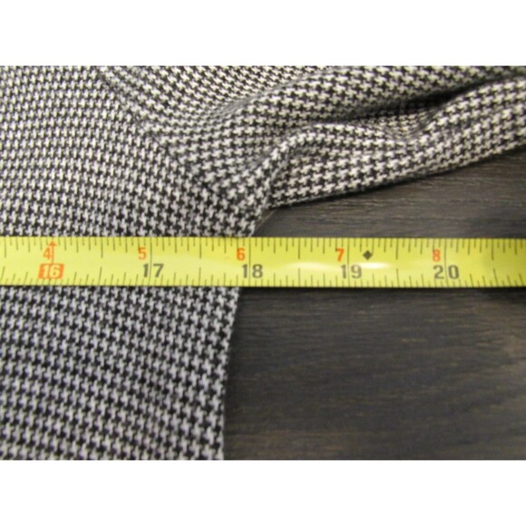 Lou & Grey Houndstooth Sweater Dress Long Sleeve Black White Womens XS Career - Picture 12 of 13